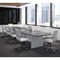 Officesource OS Laminate Conference Tables - Expandable Boat Shaped Conference Table with Slab Base OSCB16CG - alternate 2